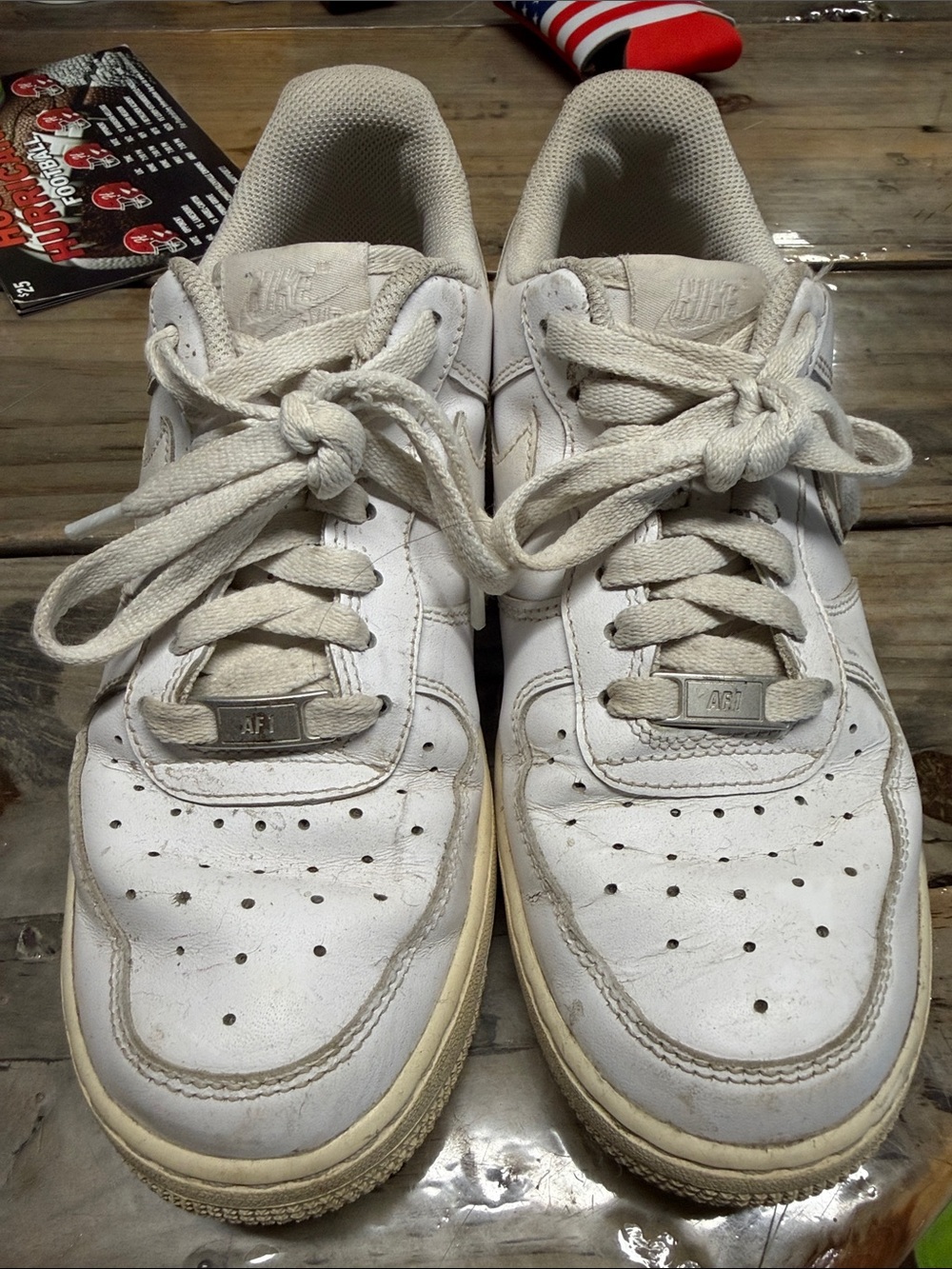 Nike Men’s Air Force 1 Low Sneakers — White/Cream
